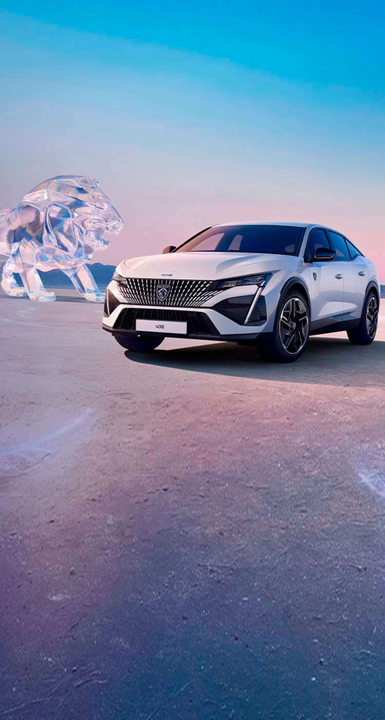 Peugeot 408 з льодяним левом