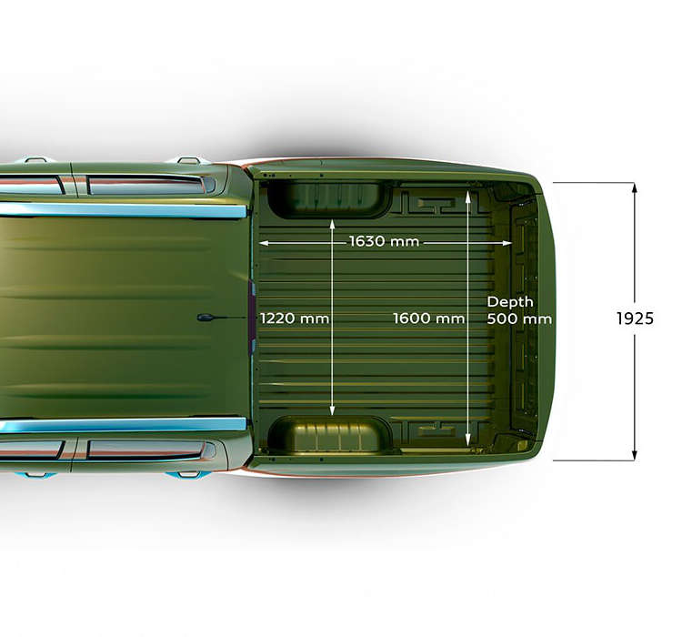 Розміри кузова Peugeot Landtrek